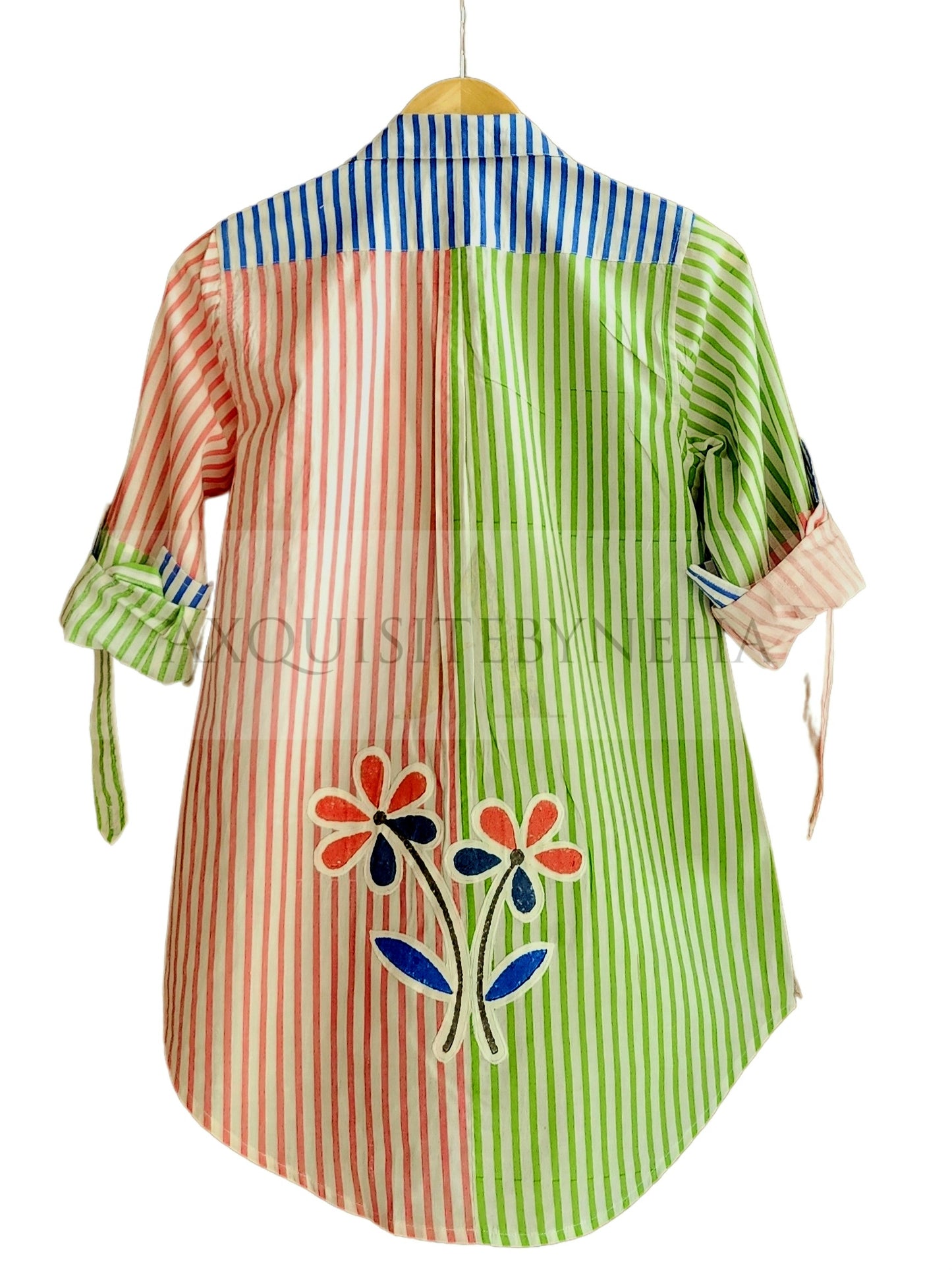 Pink & Green Stripes set