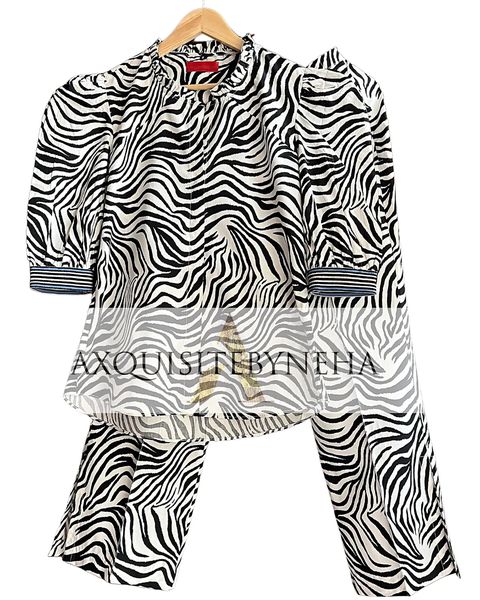 White Tiger Print set