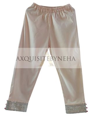 Asysmetrical Beige and Pink tie Dye set