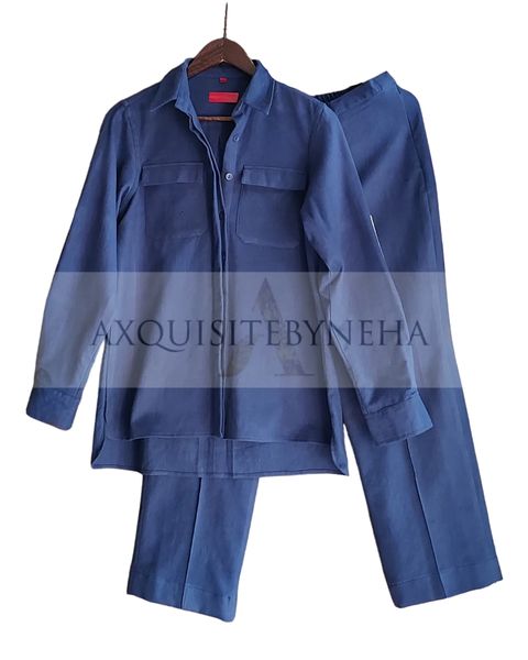 Blue elbow patch set