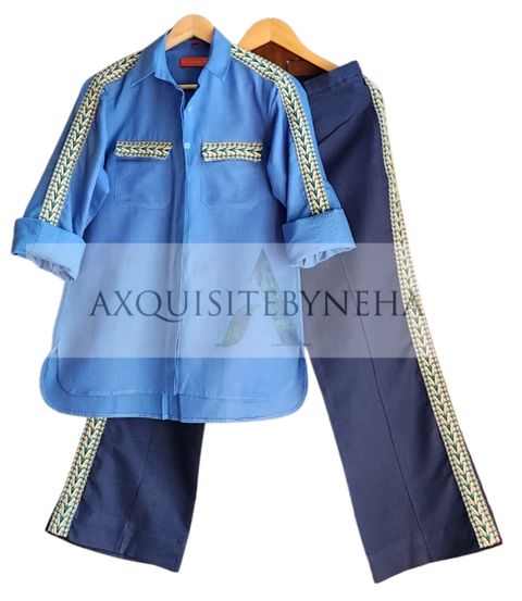 Denim Blue & Dark Blue set