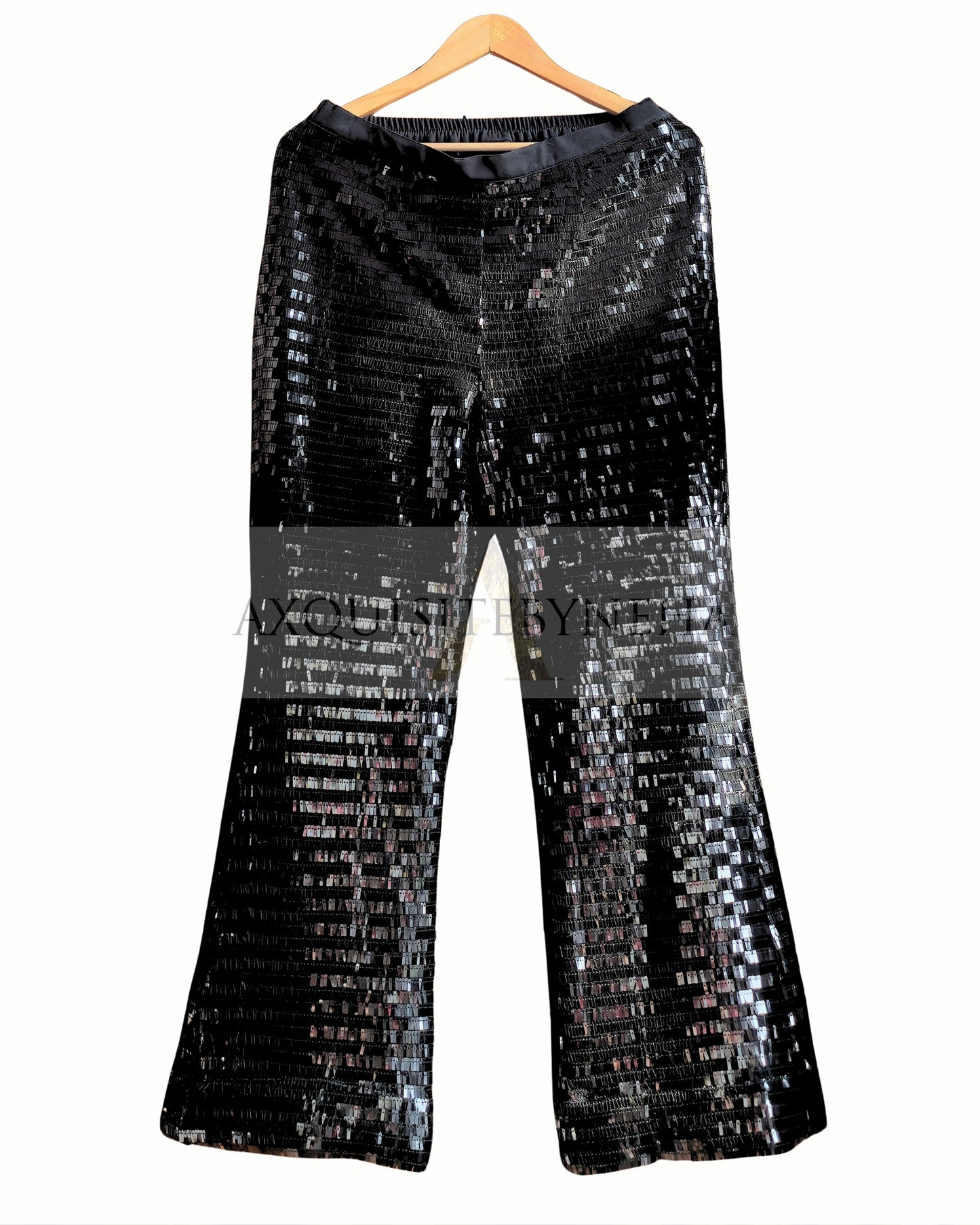 Suede Blazer Sequins pants