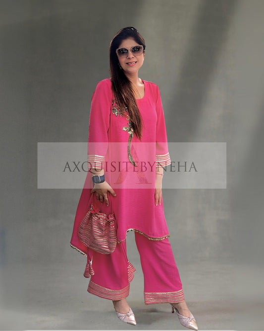 Hot Pink Asymmetrical