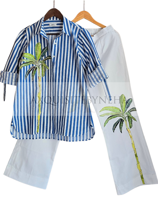 Blue Stripes Pine Tree