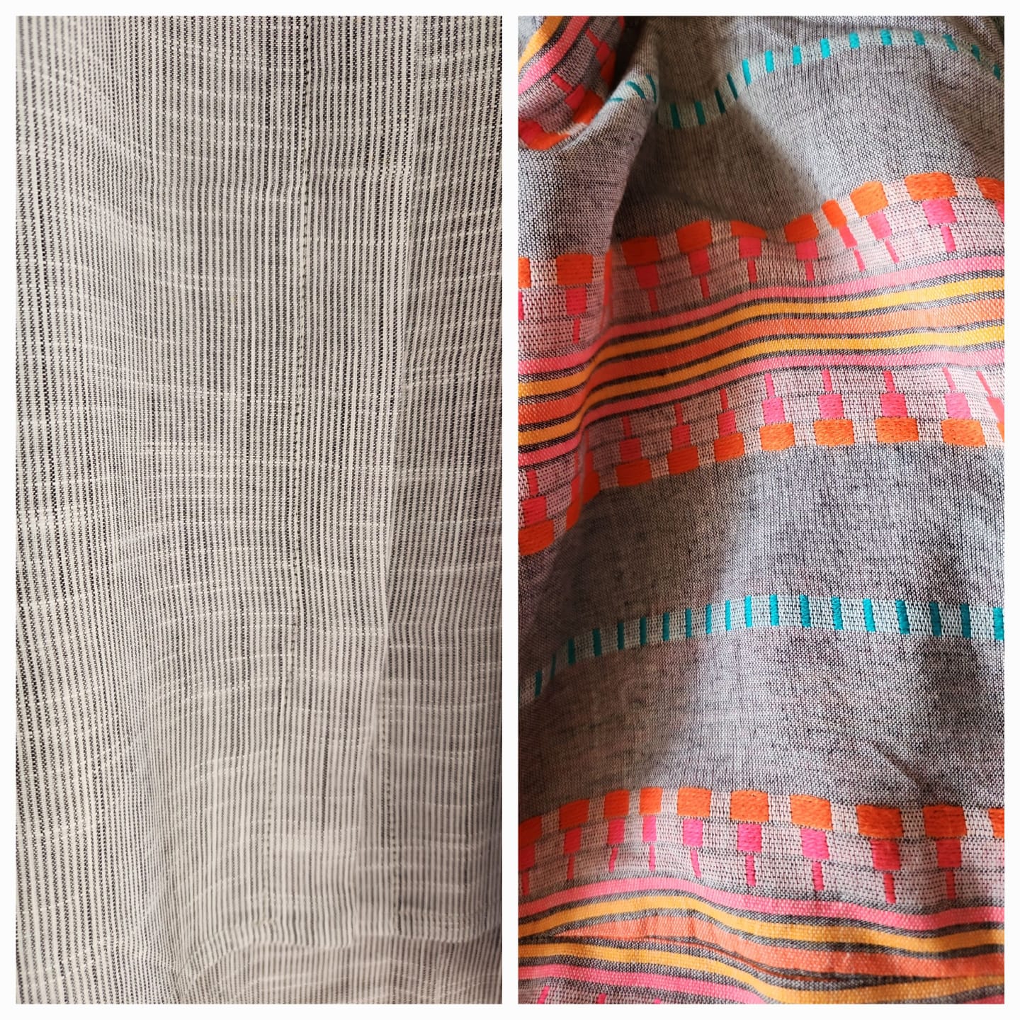 Chambray with Stripes Pants