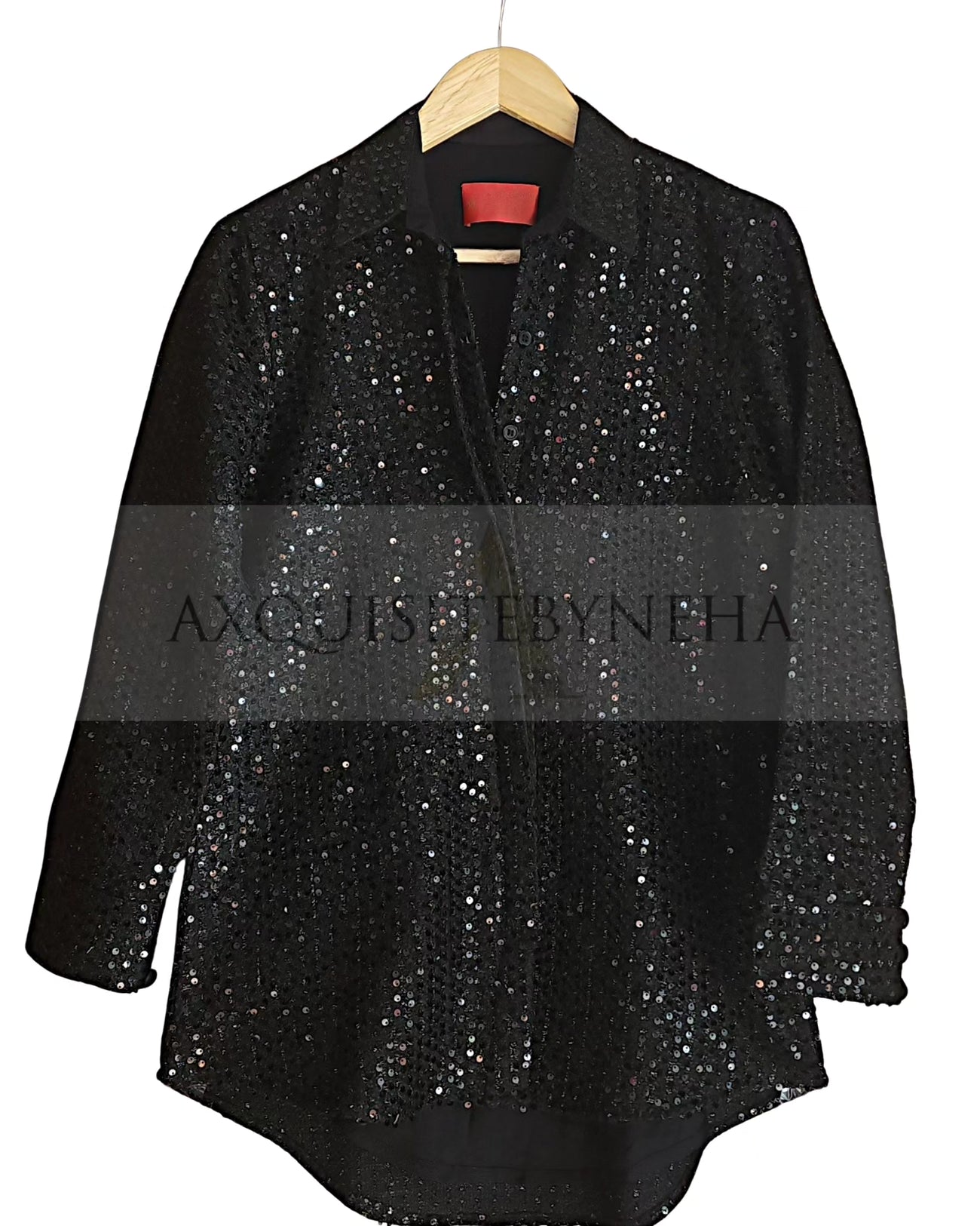 Black Tweed Leather pants