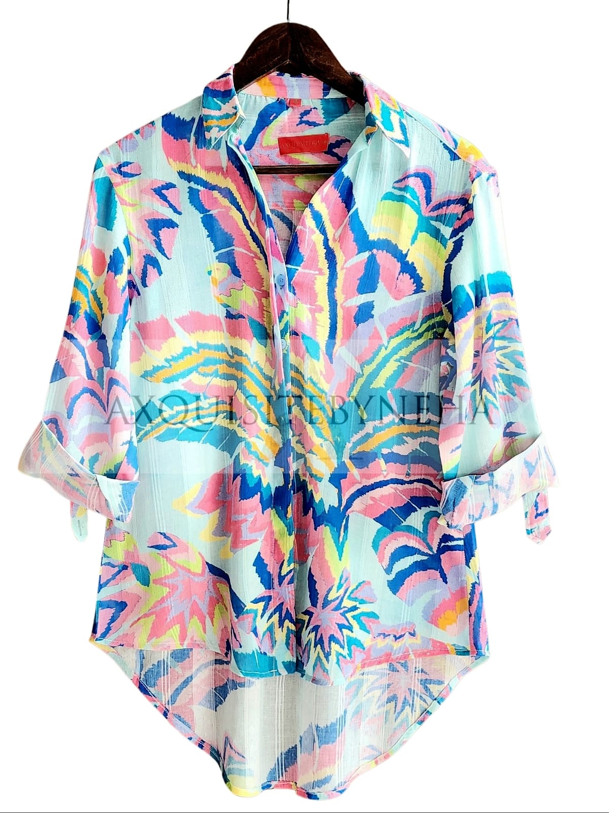 Sky Blue colourfull co-ord