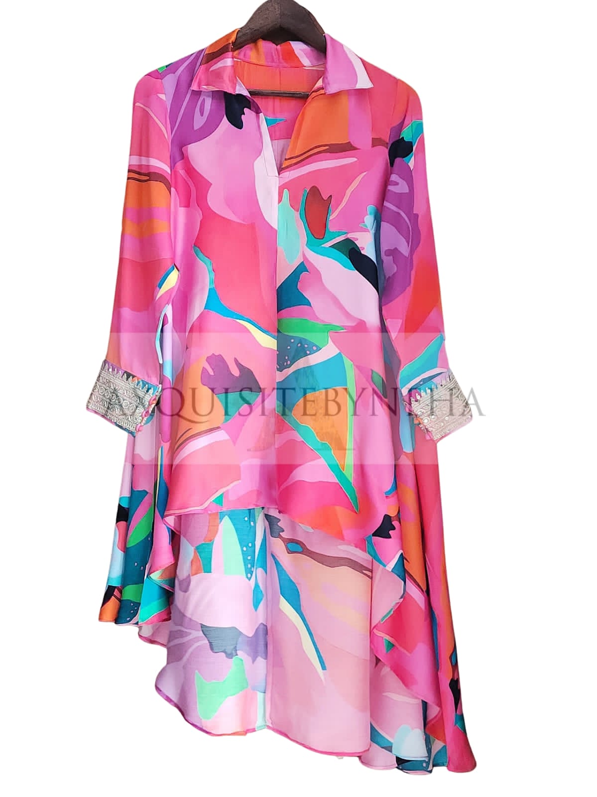 Asymmetrical HotPink set