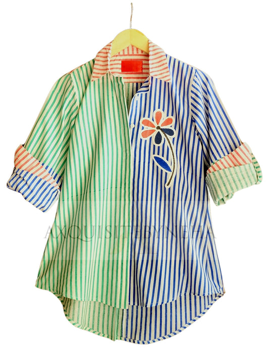 Blue & Green Stripes set