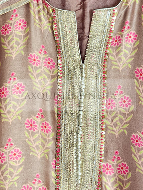 Rose Gold Chanderi