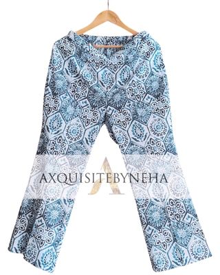 Blue printed cotton set