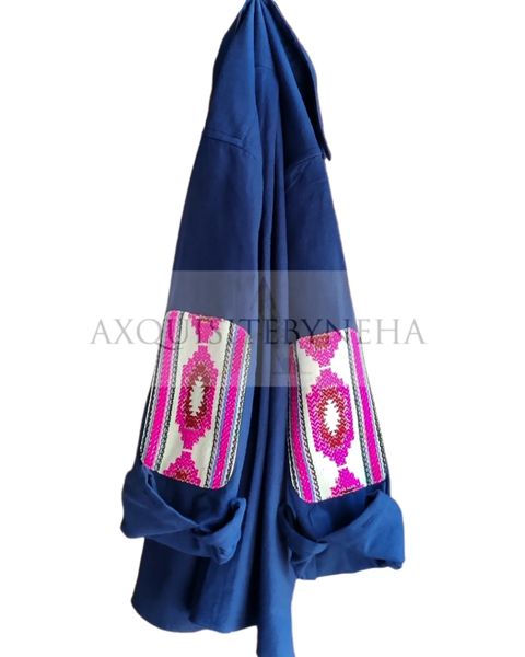 Blue elbow patch set