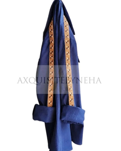 Blue with Tan detailing