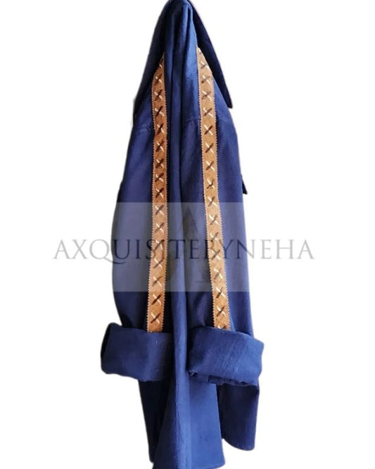 Blue with Tan detailing