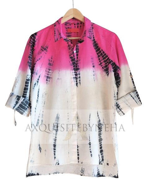 Pink & Cream Tie&Dye set