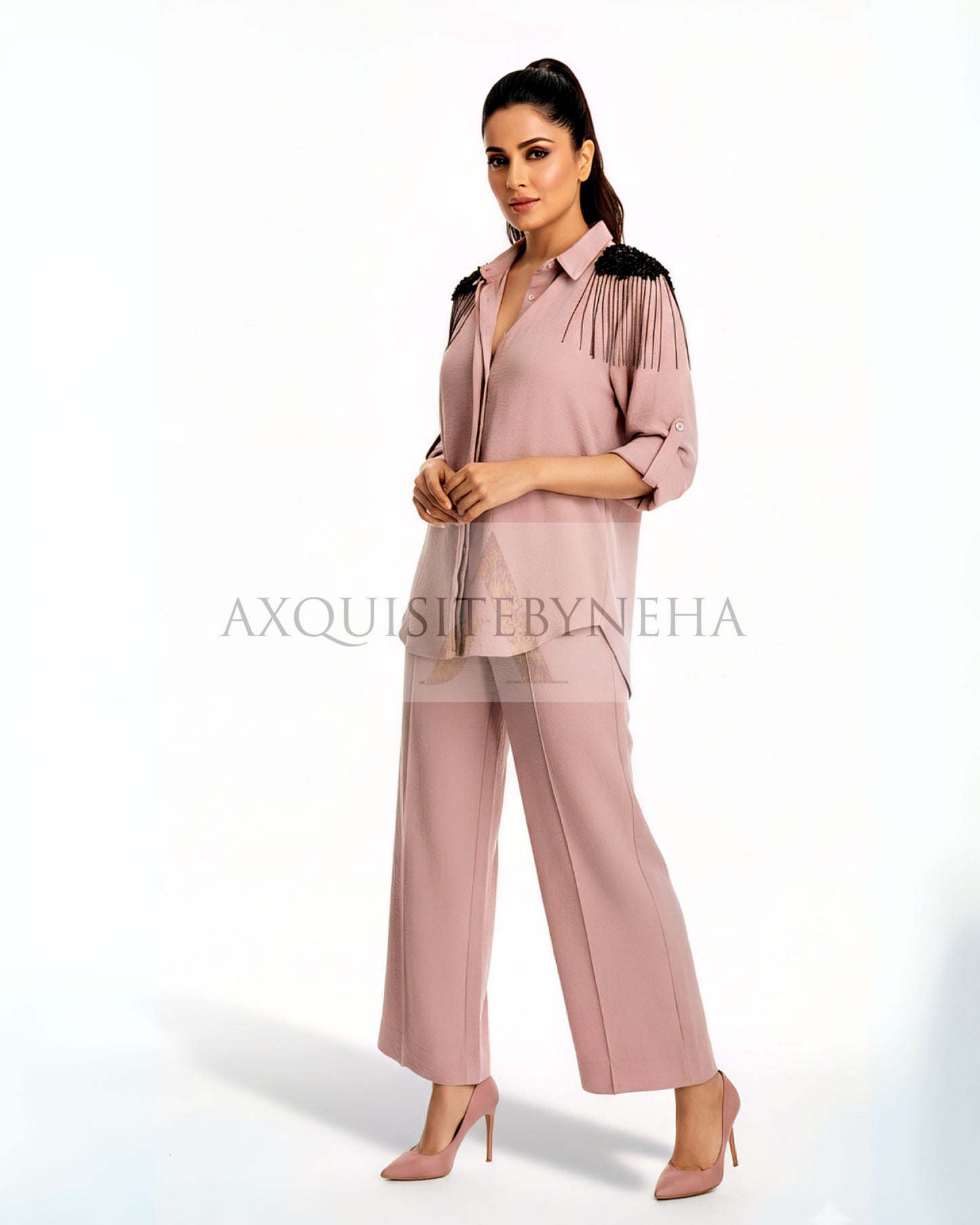 Dusty pink Cotton Crepe