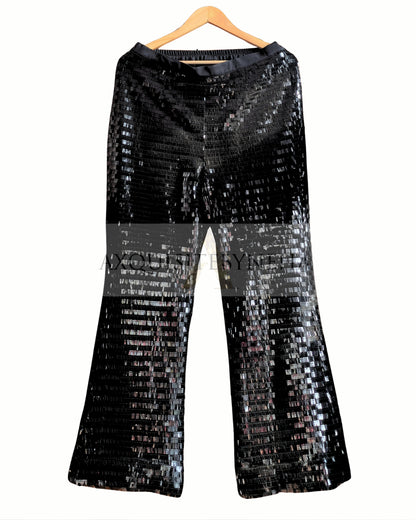 Suede Blazer Sequins pants