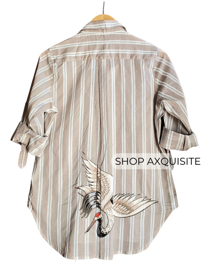 Beige Stripes Shirt