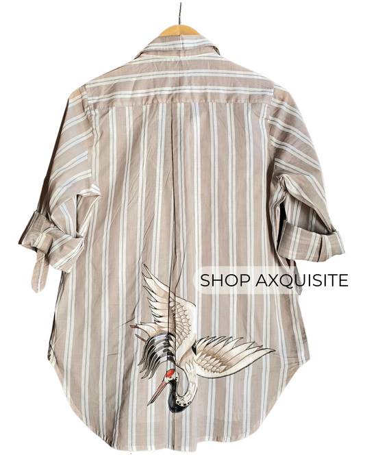 Beige Stripes Shirt