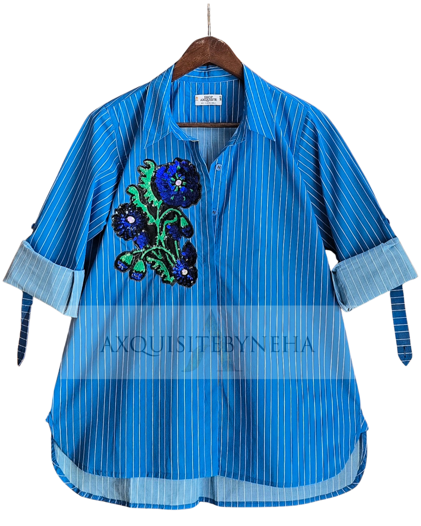 White & Blue Stripes