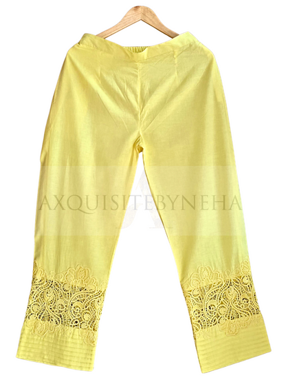 Lemon yellow Cutwork