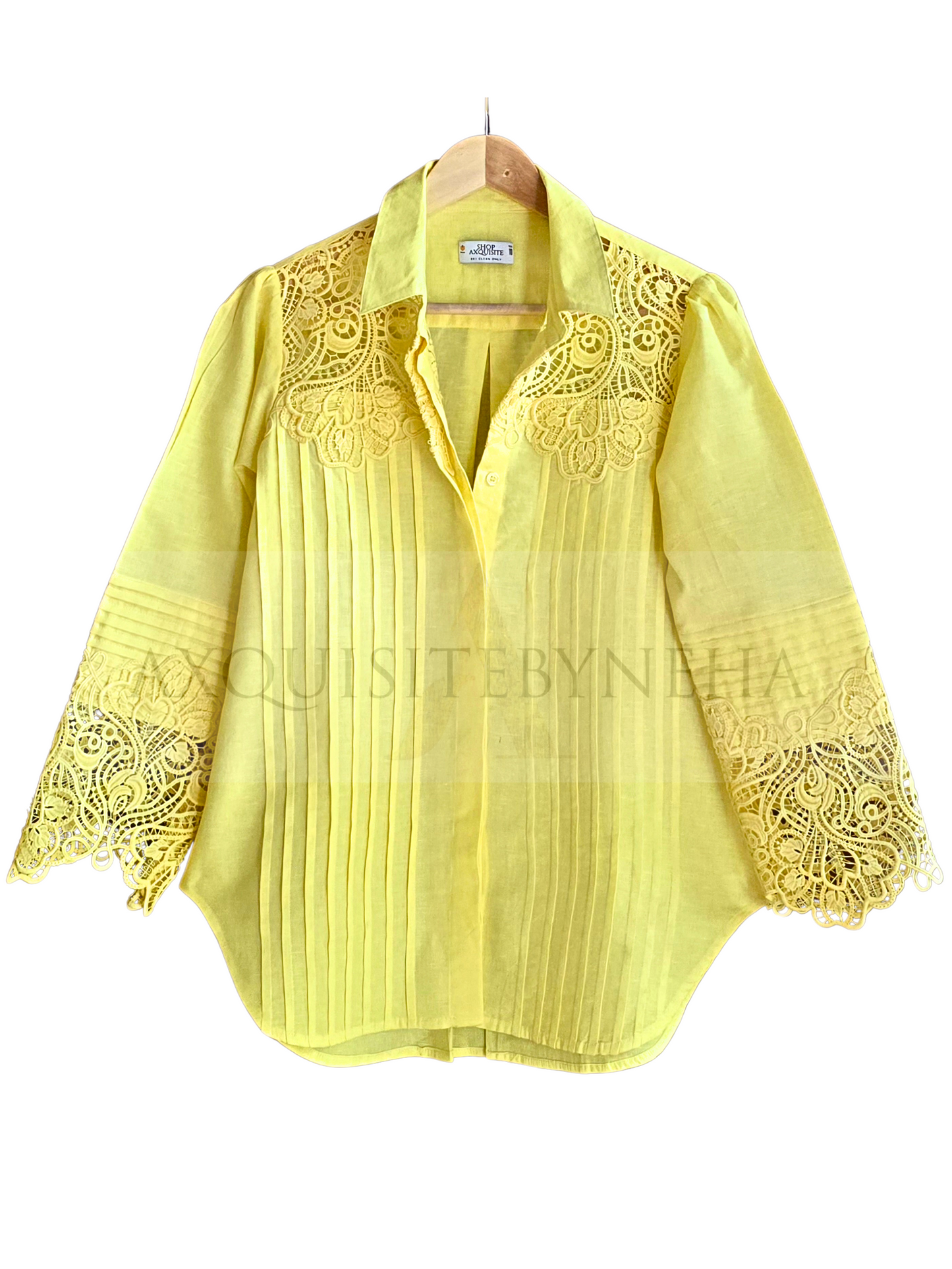 Lemon yellow Cutwork