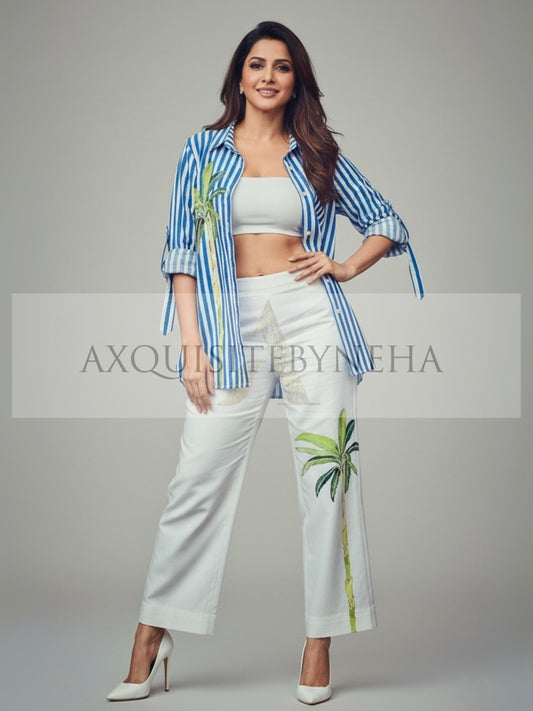 Blue Stripes Pine Tree