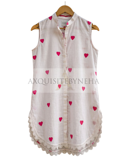 Hearts SleevesLess