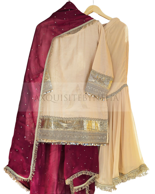 Golden Tissue Chanderi