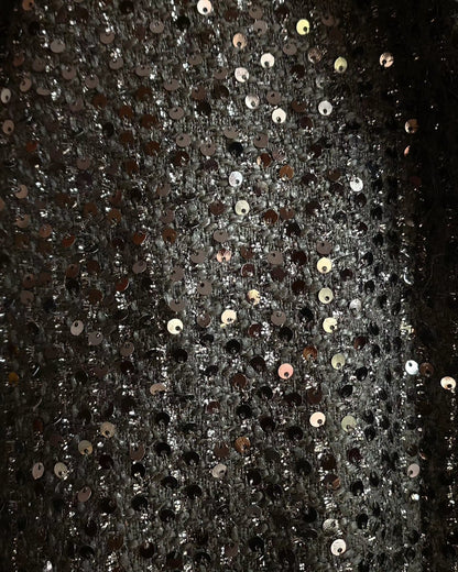 Black Tweed Leather pants