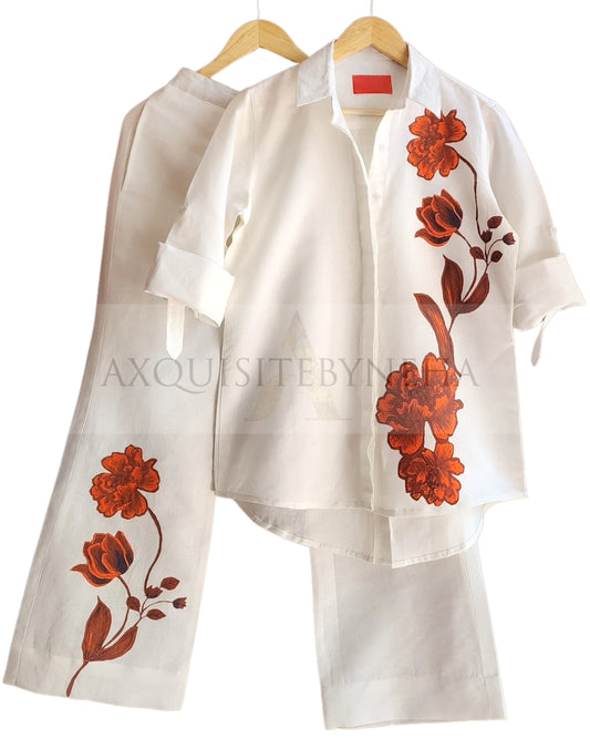 Off White Applique work