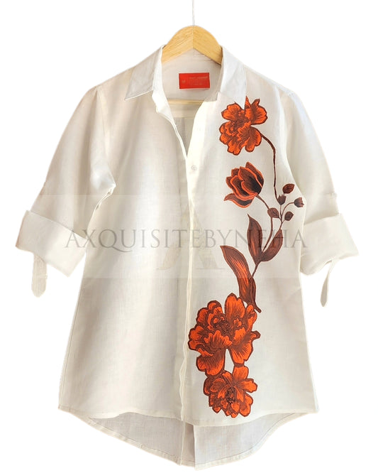 Off White Applique work