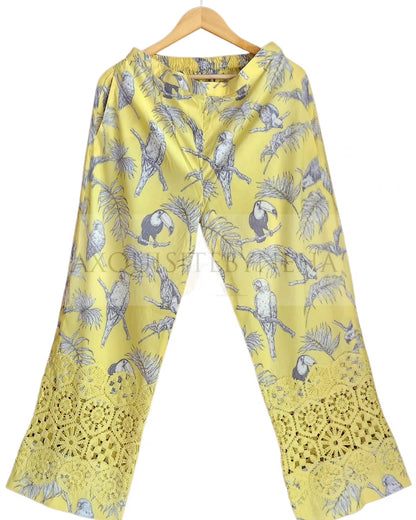 Lemon Cutwork Coordset