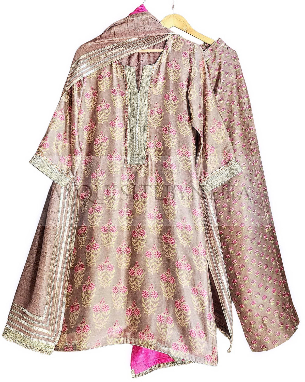 Rose Gold Chanderi