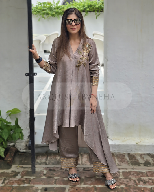 Beige Asymmetrical