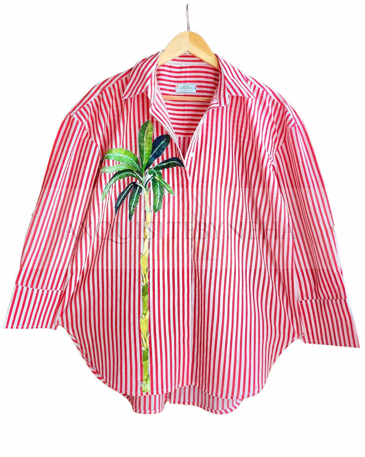 Red Stripes Shirt set