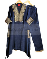 Dark Blue Indo Western Style