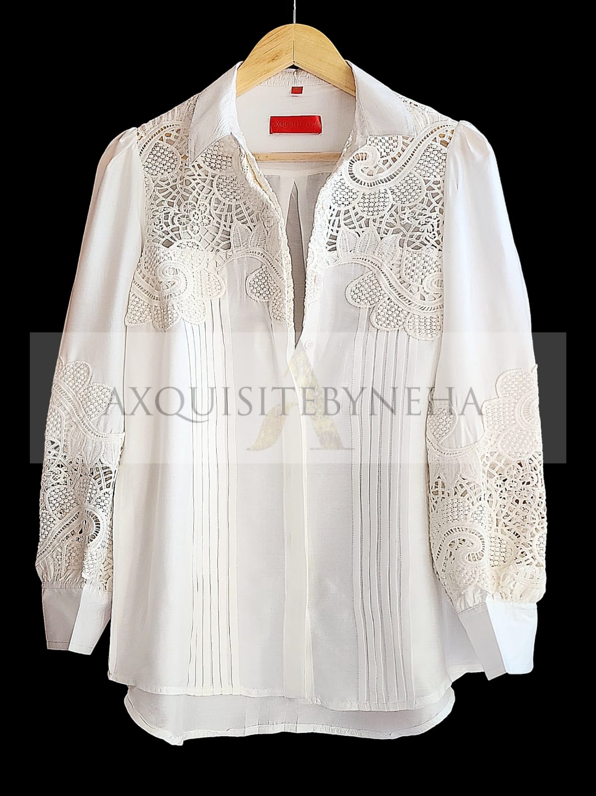 Off white Cutwork coordset