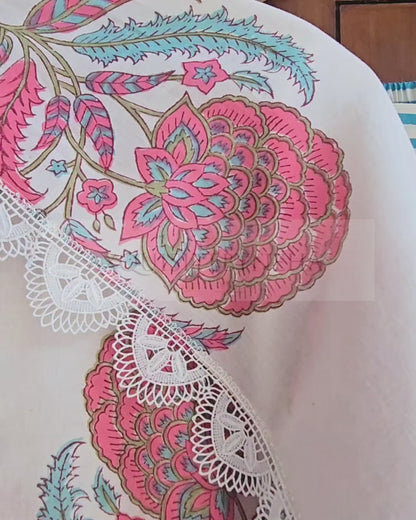 Floral Handblock Suit