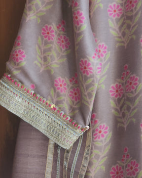 Rose Gold Chanderi