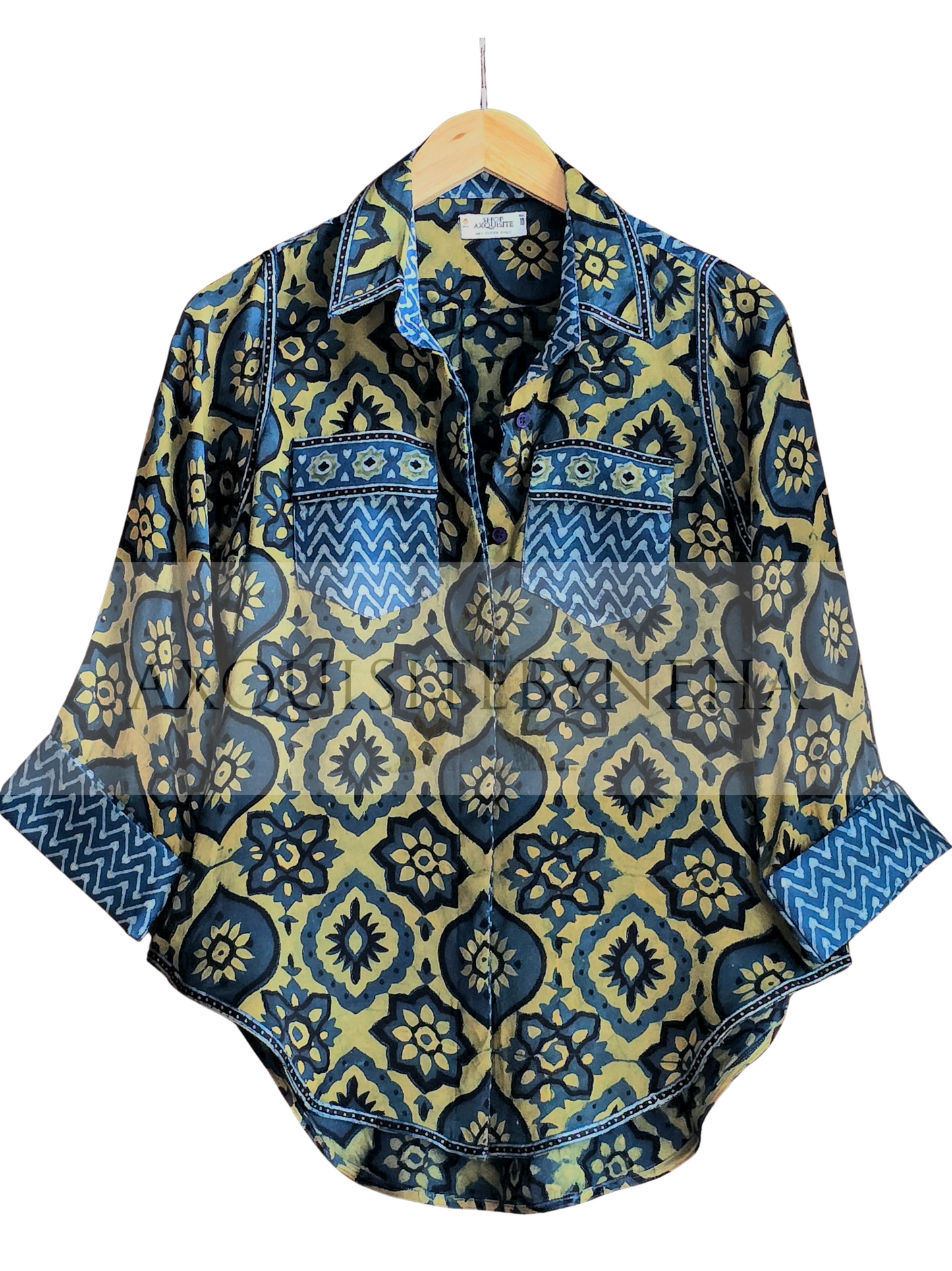 Ajrak With Denim Pants