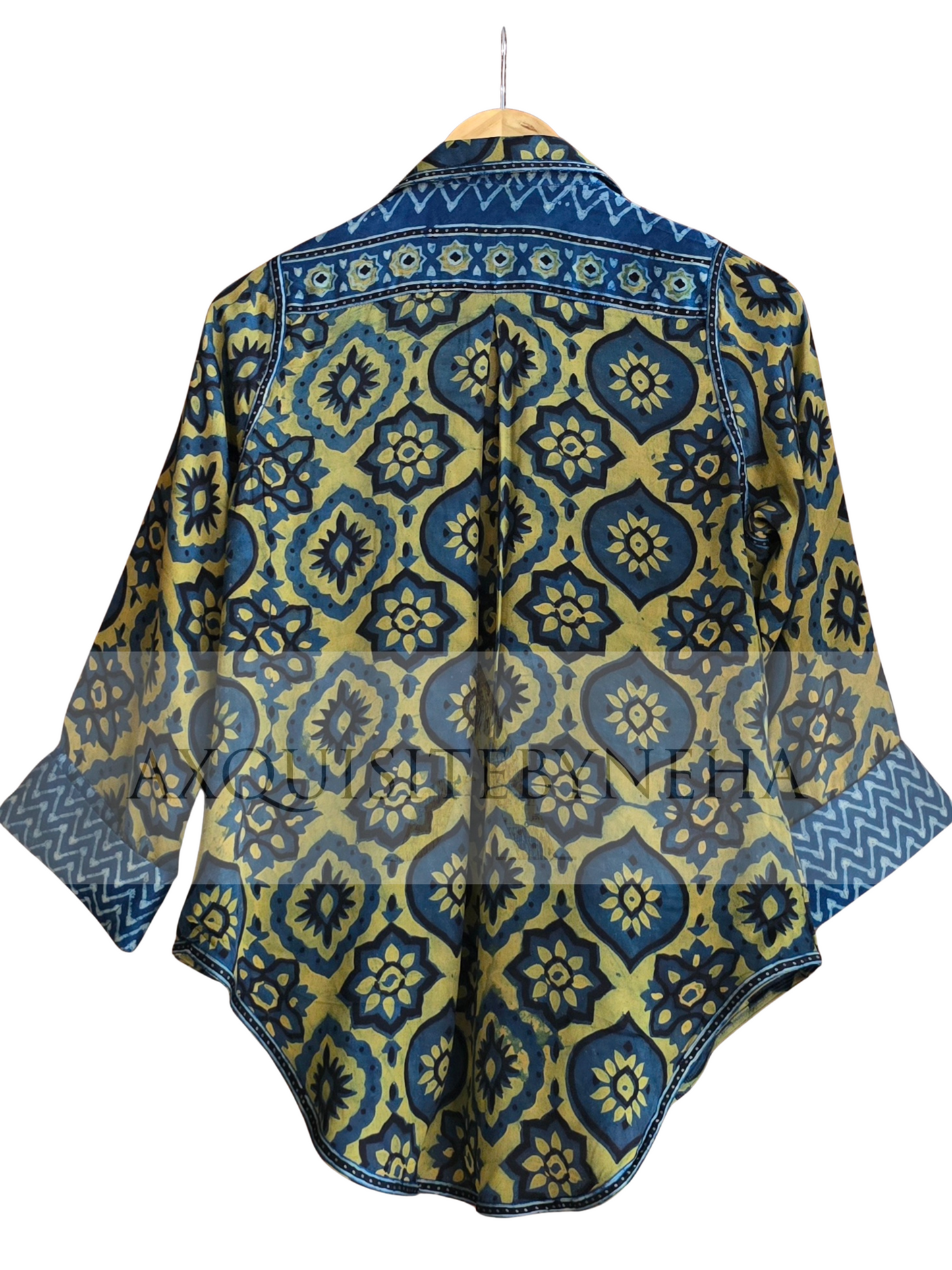 Ajrak With Denim Pants