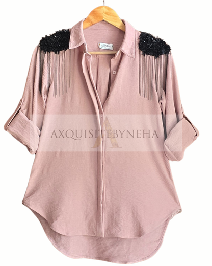 Dusty pink Cotton Crepe