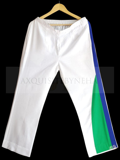 White Colour block set