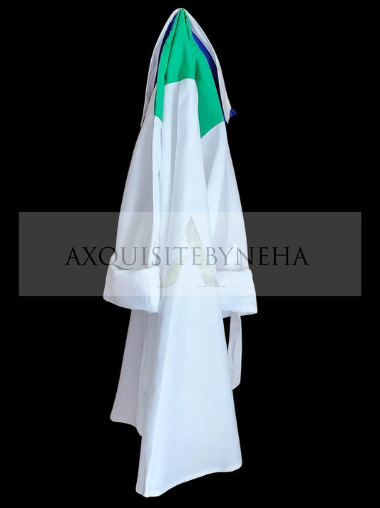 White Colour block set